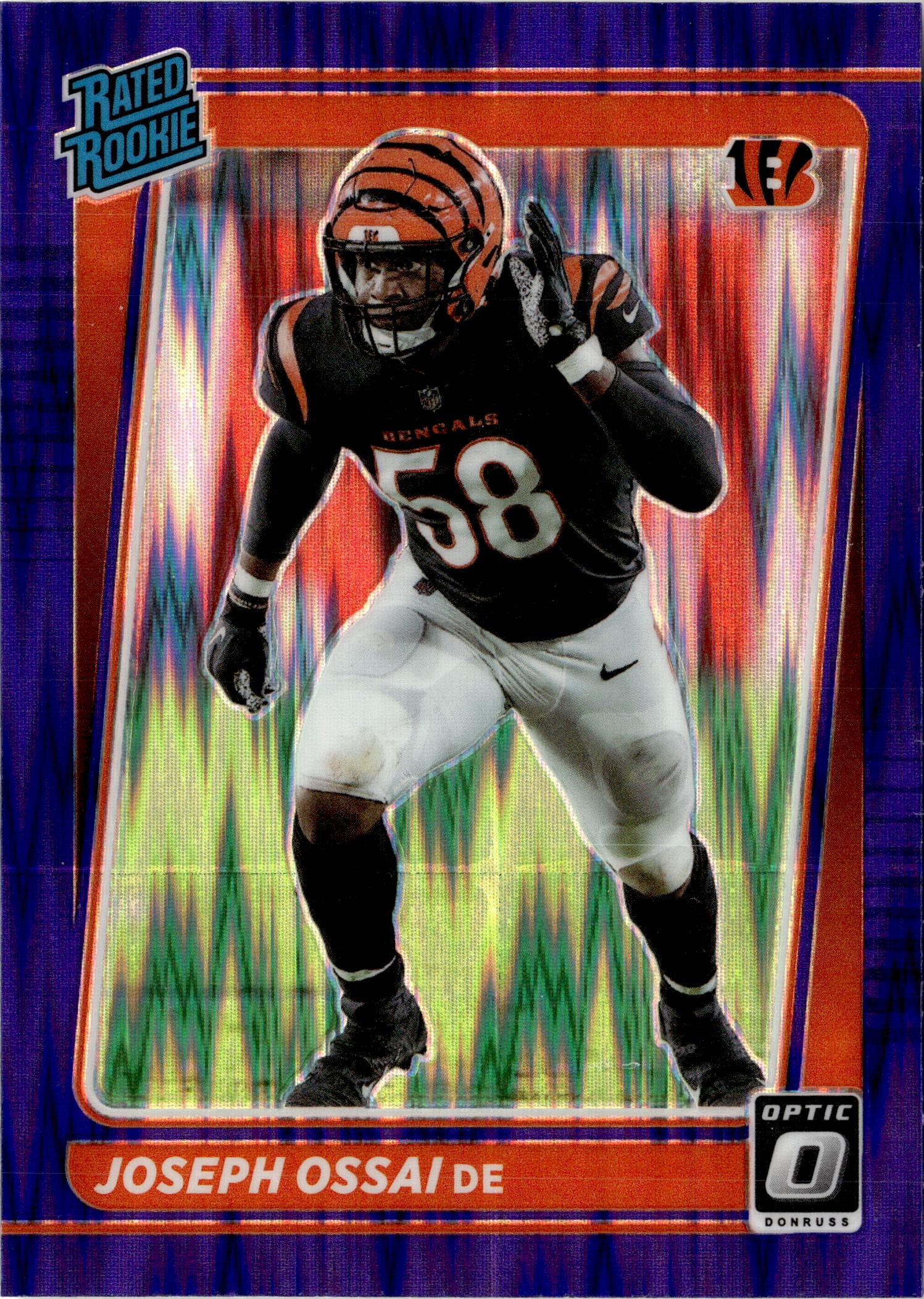 2021 Donruss Optic Joseph Ossai graded slab