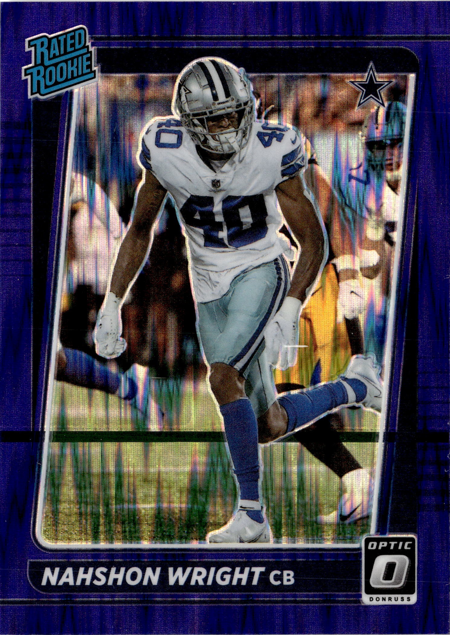 2021 Donruss Optic Nahshon Wright graded slab