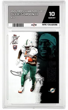 2025 TOPPS SIGNATURE CLASS #126 OLLIE GORDON II MPE 10 GEM/MT — graded card up for auction