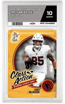 2025 TOPPS SIGNATURE CLASS CLASS ACTION #CA-1 TREY MCBRIDE MPE 10 GEM/MT — graded card up for auction