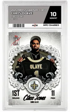 2025 TOPPS SIGNATURE CLASS CLASS ICONS #CI-24 CHRIS OLAVE MPE 10 GEM/MT — graded card up for auction