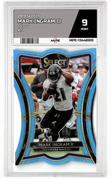2019 SELECT DIE CUT #159 MARK INGRAM II MPE 9 MINT — graded card up for auction