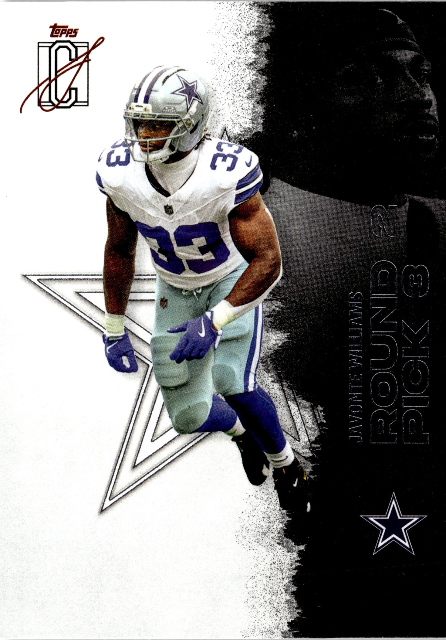 2025 Topps Signature Class Javonte Williams graded slab