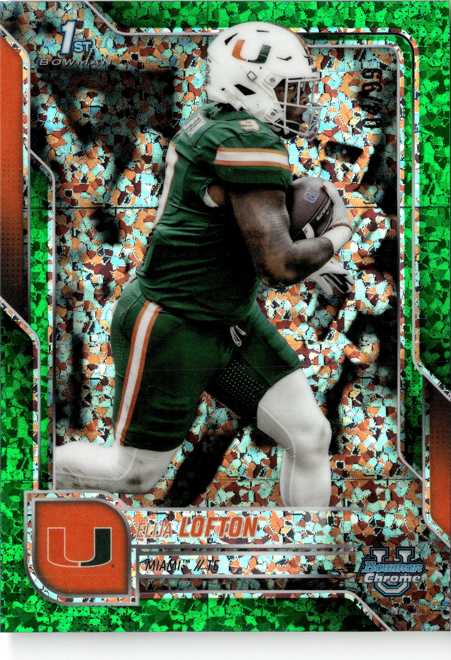 2025 Bowman Chrome University Elija Lofton graded slab