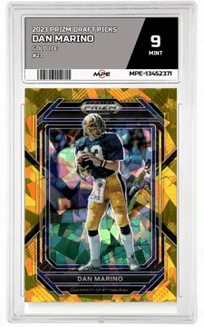 2023 PRIZM DRAFT PICKS GOLD ICE #23 DAN MARINO MPE 9 MINT — graded card up for auction