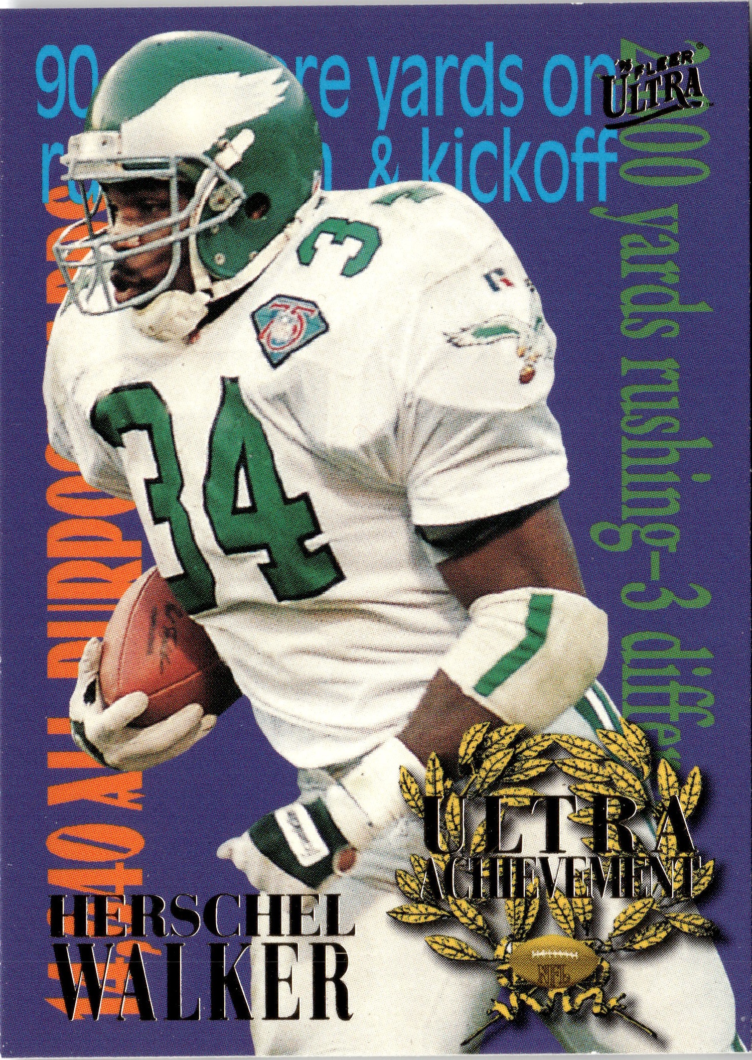 1995 Fleer Ultra Herschel Walker graded slab