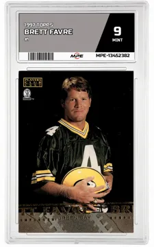 1997 TOPPS #1 BRETT FAVRE MPE 9 MINT — graded card up for auction