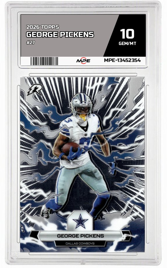 2026 TOPPS #27 GEORGE PICKENS MPE 10 GEM/MT — graded card auctioned from the MPE vault