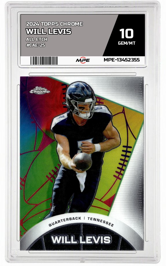 2024 TOPPS CHROME ALL ETCH #CAE-25 WILL LEVIS MPE 10 GEM/MT — graded card auctioned from the MPE vault