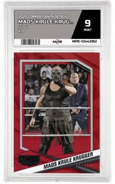 2025 COMBAT ANTHOLOGY SILVER #70 MADS KRULE KRUGGER MPE 9 MINT — graded card up for auction