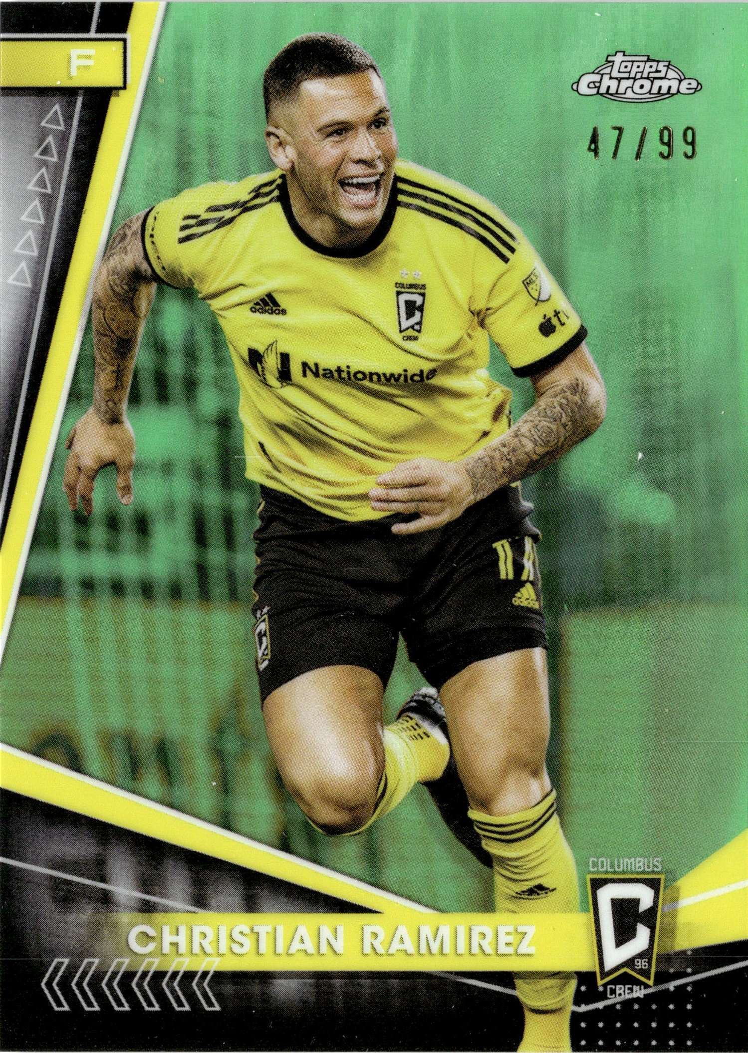 2024 Topps Chrome MLS Christian Ramirez graded slab