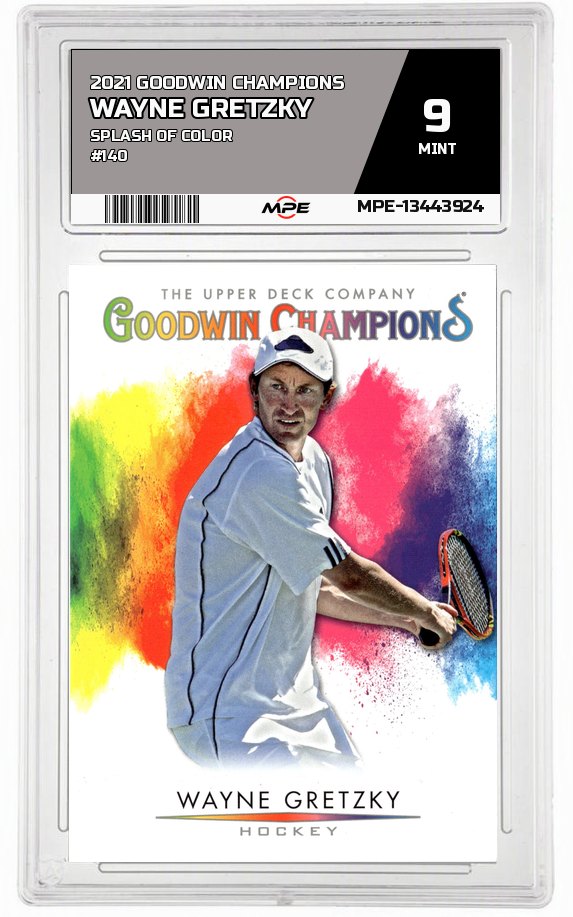 2021 GOODWIN CHAMPIONS SPLASH OF COLOR #140 WAYNE GRETZKY MPE 9 MINT — graded card auctioned from the MPE vault