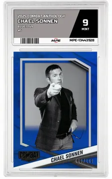 2025 COMBAT ANTHOLOGY Blue /149 #5 CHAEL SONNEN MPE 9 MINT — graded card up for auction