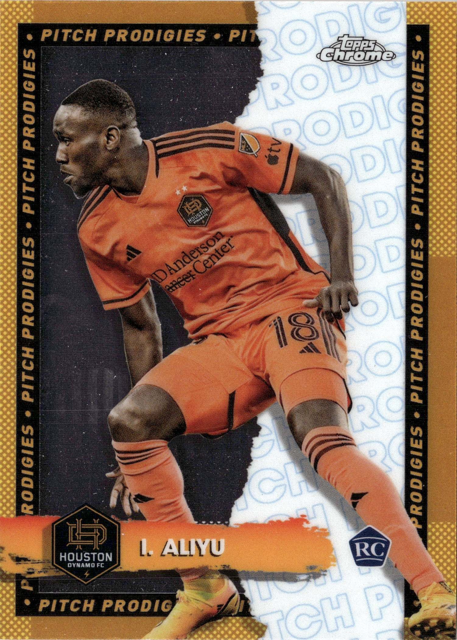 2024 Topps Chrome Ibrahim Aliyu graded slab