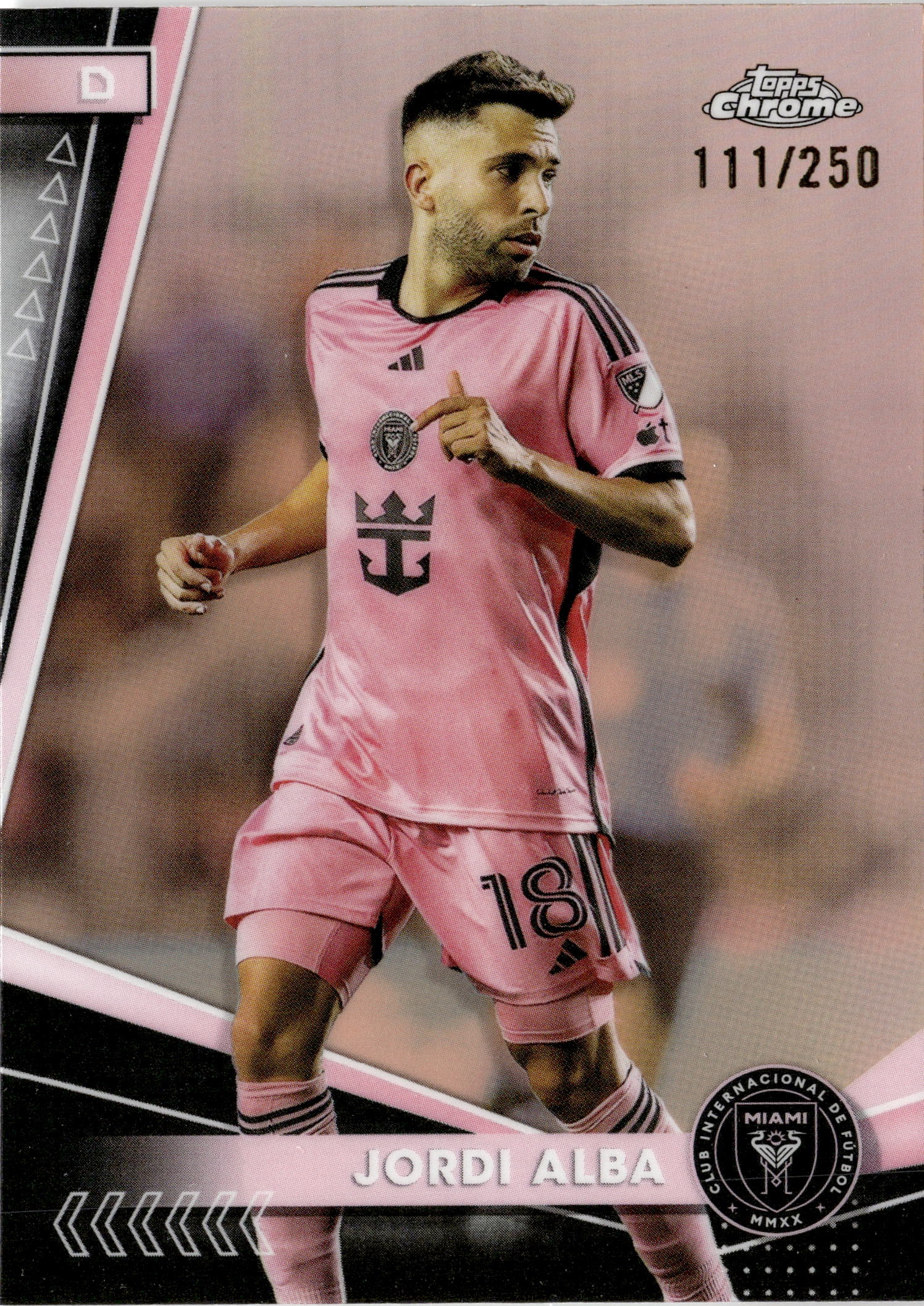 2024 Topps Chrome Jordi Alba graded slab
