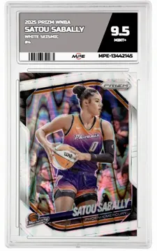 2025 PRIZM WNBA White Seismic #4 SATOU SABALLY MPE 9.5 MINT+ — graded card up for auction