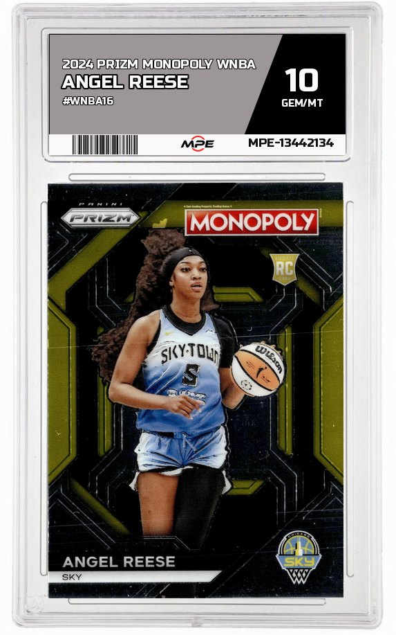2024 PRIZM MONOPOLY WNBA #WNBA16 ANGEL REESE MPE 10 GEM/MT — graded card auctioned from the MPE vault