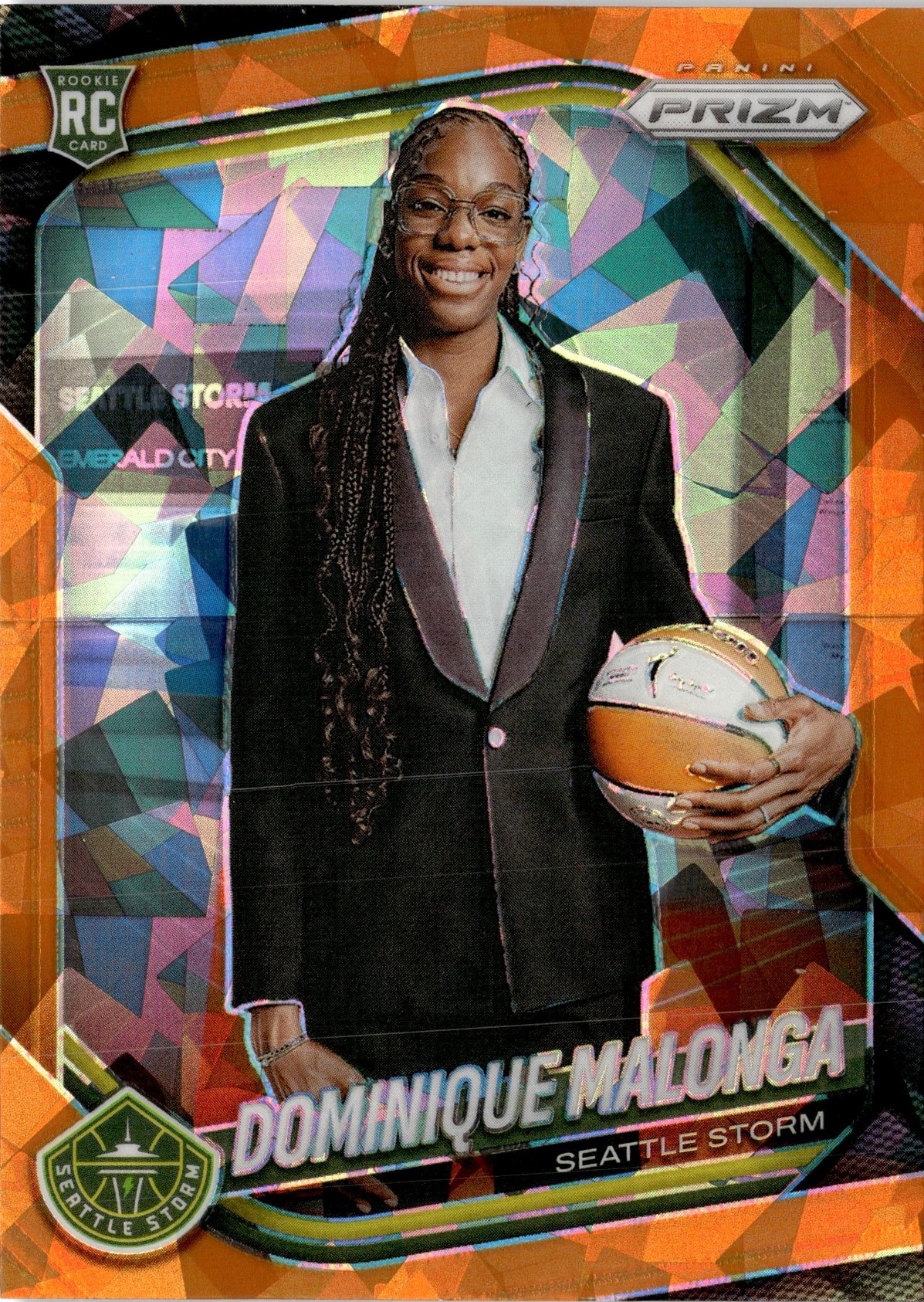 2025 Prizm Wnba Dominique Malonga graded slab