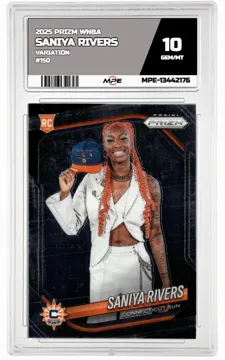2025 PRIZM WNBA VARIATION #150 SANIYA RIVERS MPE 10 GEM/MT — graded card up for auction