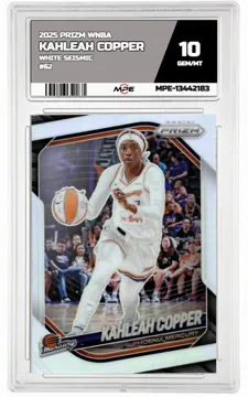 2025 PRIZM WNBA White Seismic #62 KAHLEAH COPPER MPE 10 GEM/MT — graded card up for auction