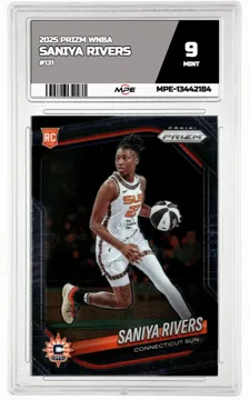 2025 PRIZM WNBA #131 SANIYA RIVERS MPE 9 MINT — graded card up for auction