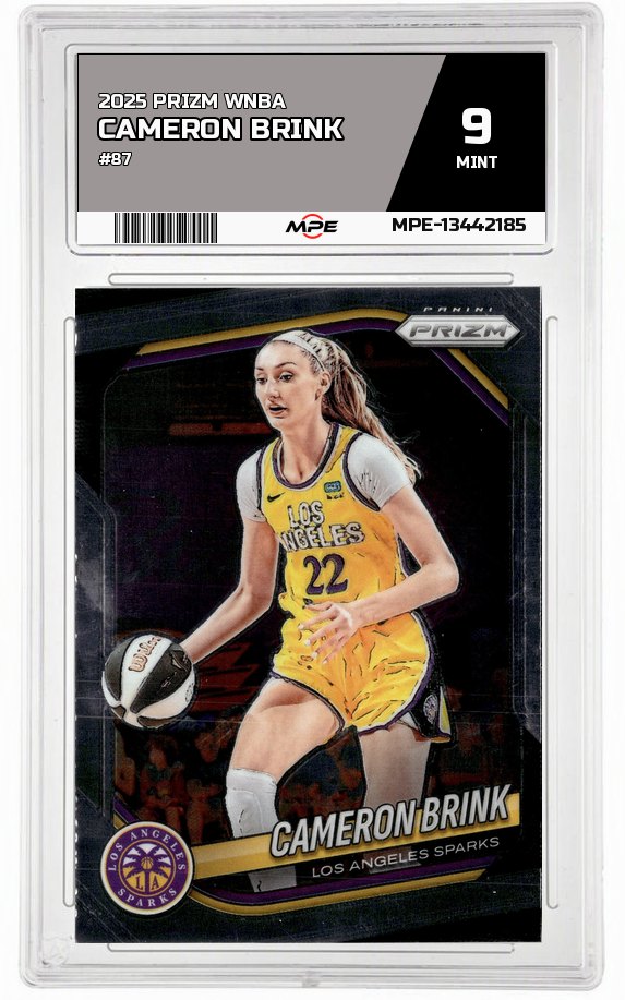2025 PRIZM WNBA #87 CAMERON BRINK MPE 9 MINT — graded card auctioned from the MPE vault