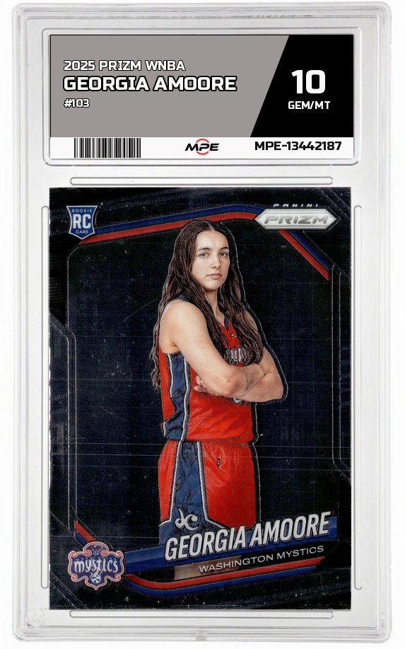 2025 PRIZM WNBA #103 GEORGIA AMOORE MPE 10 GEM/MT — graded card auctioned from the MPE vault