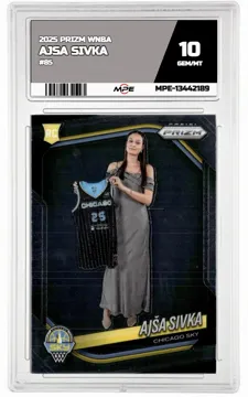 2025 PRIZM WNBA #85 AJSA SIVKA MPE 10 GEM/MT — graded card up for auction