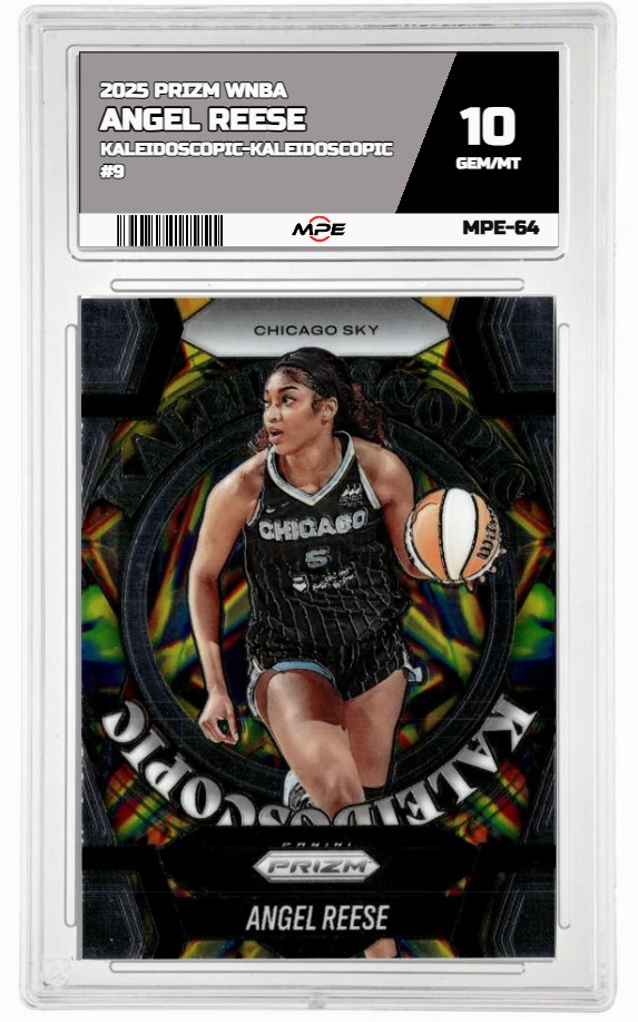2025 PRIZM WNBA KALEIDOSCOPIC-Kaleidoscopic #9 ANGEL REESE MPE 10 GEM/MT — graded card auctioned from the MPE vault