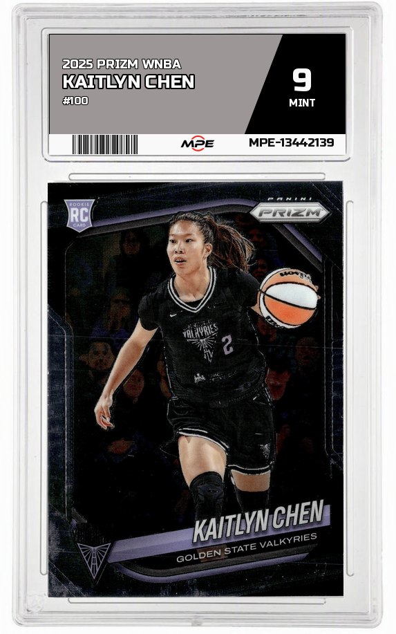 2025 PRIZM WNBA #100 KAITLYN CHEN MPE 9 MINT — graded card auctioned from the MPE vault