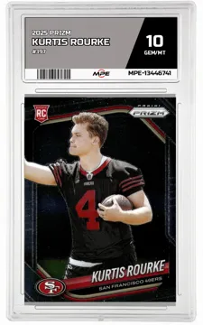 2025 PRIZM #397 KURTIS ROURKE MPE 10 GEM/MT — graded card up for auction