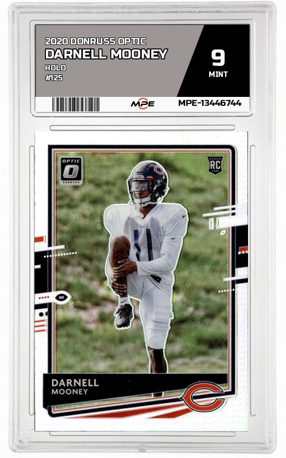 2020 DONRUSS OPTIC HOLO #125 DARNELL MOONEY MPE 9 MINT — graded card auctioned from the MPE vault