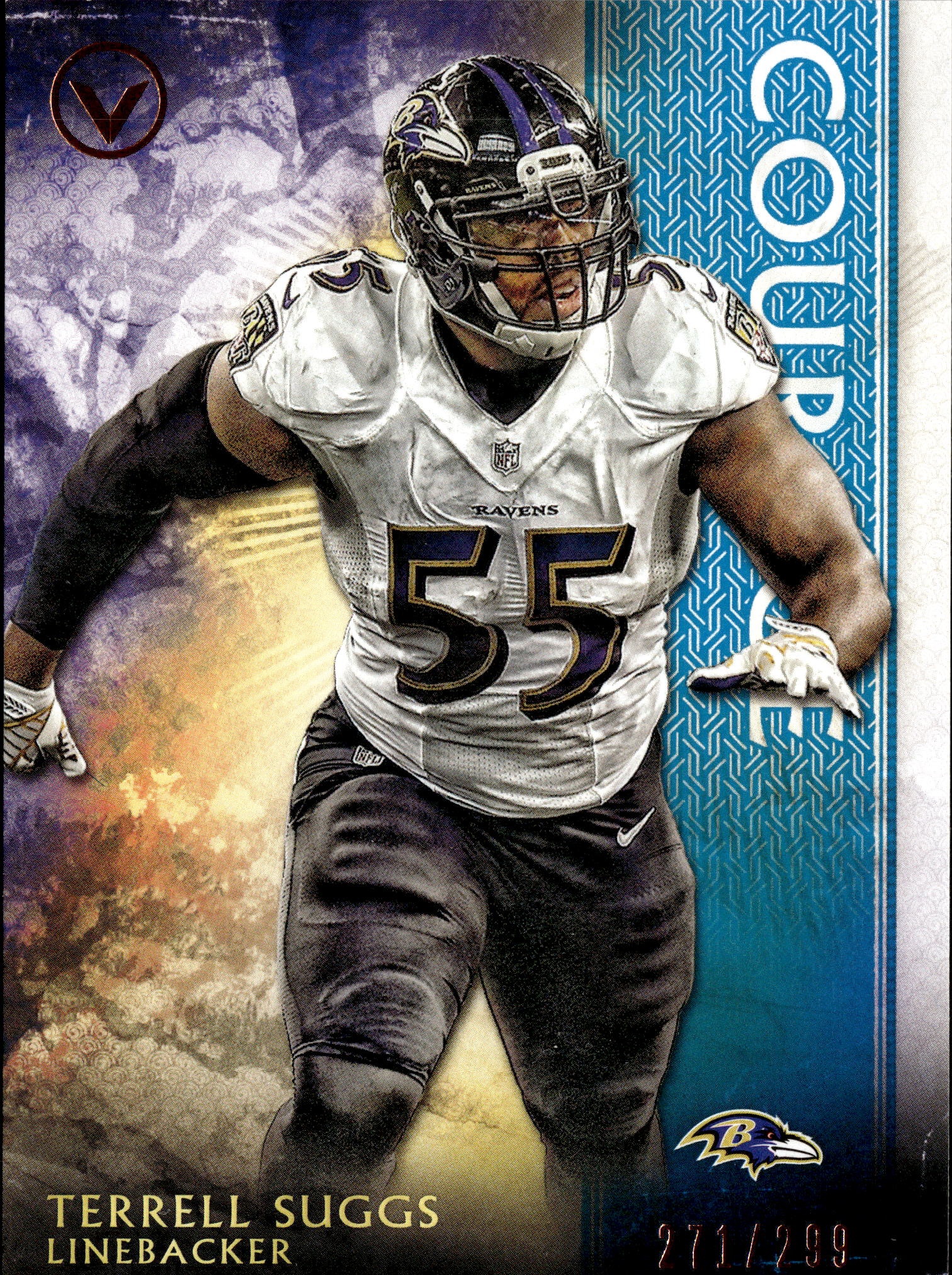 2015 Topps Valor Terrell Suggs graded slab