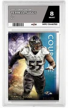 2015 TOPPS VALOR /299 #58 TERRELL SUGGS MPE 8 NM/MT — graded card up for auction