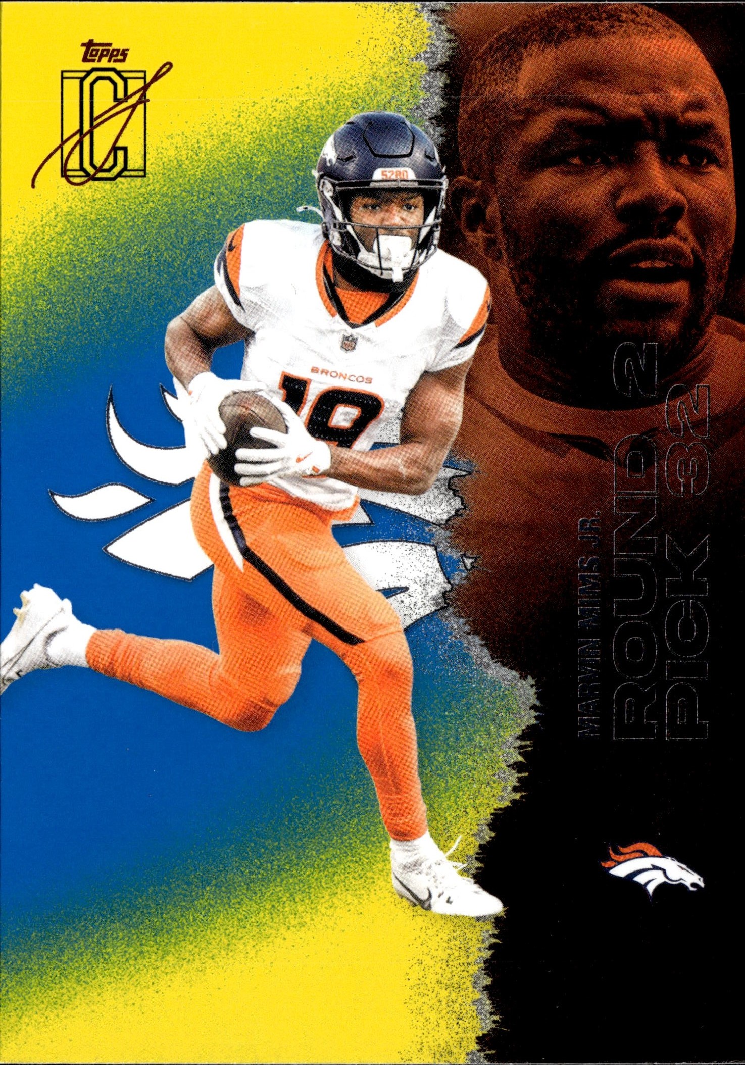 Marvin Mims Jr. graded slab