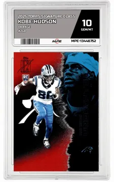2025 TOPPS SIGNATURE CLASS ORANGE #248 KOBE HUDSON MPE 10 GEM/MT — graded card up for auction