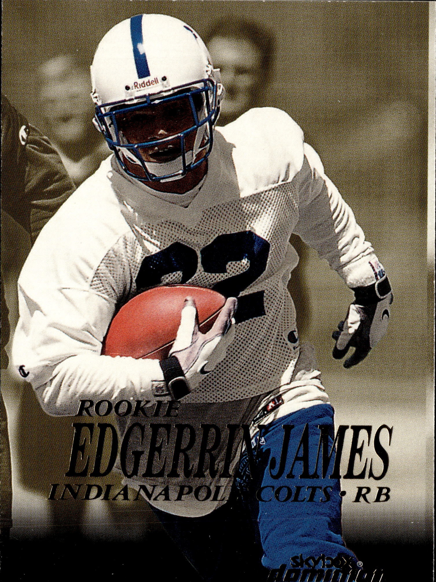 1999 Skybox Dominion Edgerrin James graded slab