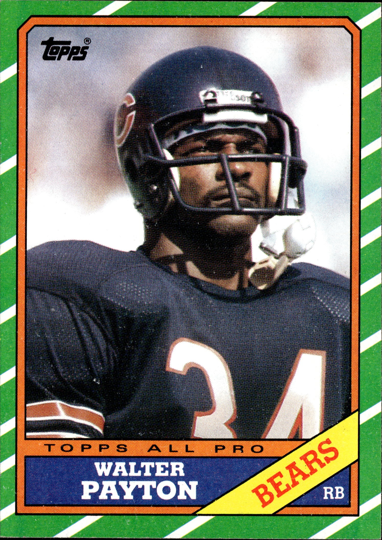 1986 Topps Walter Payton graded slab