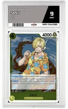 2026 EB 04 EN Foil #52 SANJI MPE 9 MINT — graded card up for auction