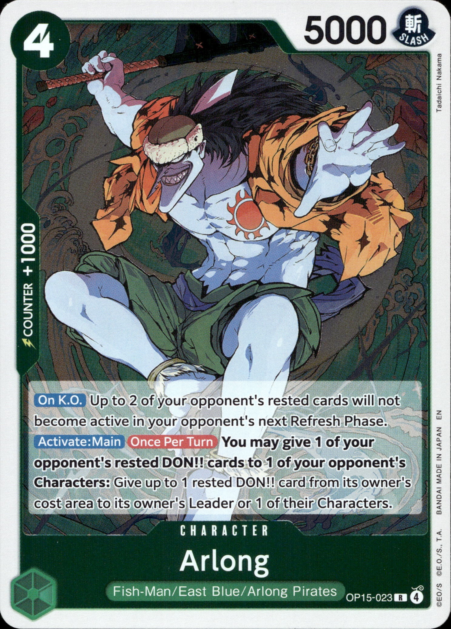 2026 Op 15 En Arlong graded slab