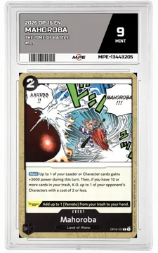 2026 OP 16 EN THE TIME OF BATTLE #101 MAHOROBA MPE 9 MINT — graded card up for auction