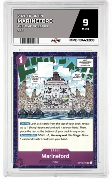 2026 OP 16 EN THE TIME OF BATTLE #78 MARINEFORD MPE 9 MINT — graded card up for auction