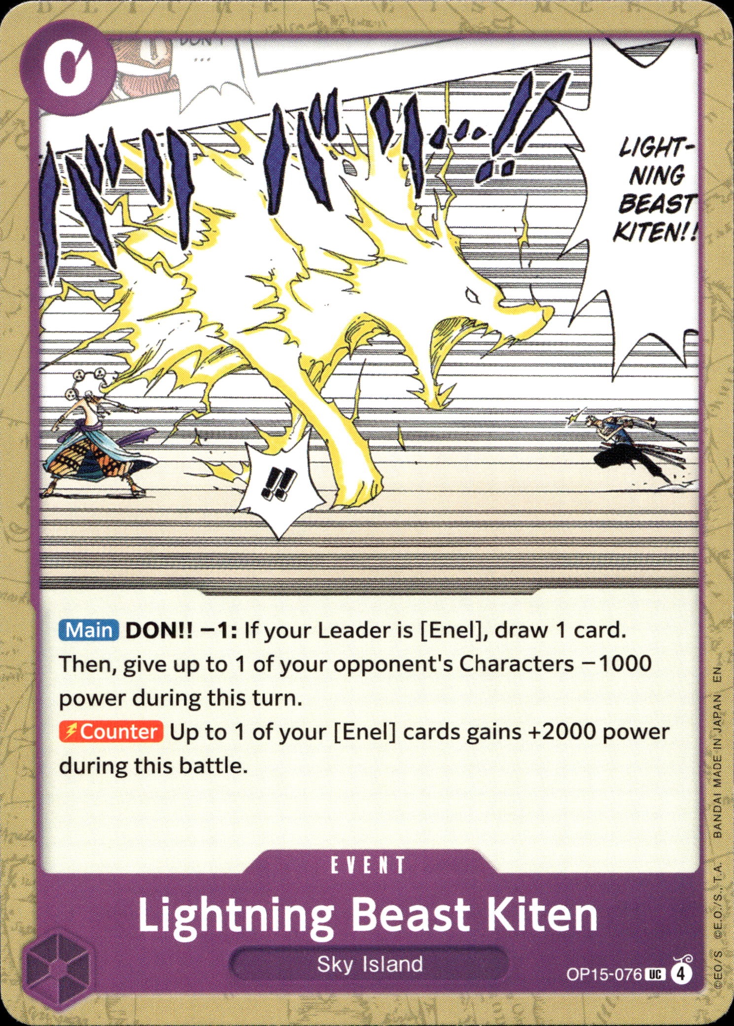 2026 Op 15 En Lightning Beast Kiten graded slab