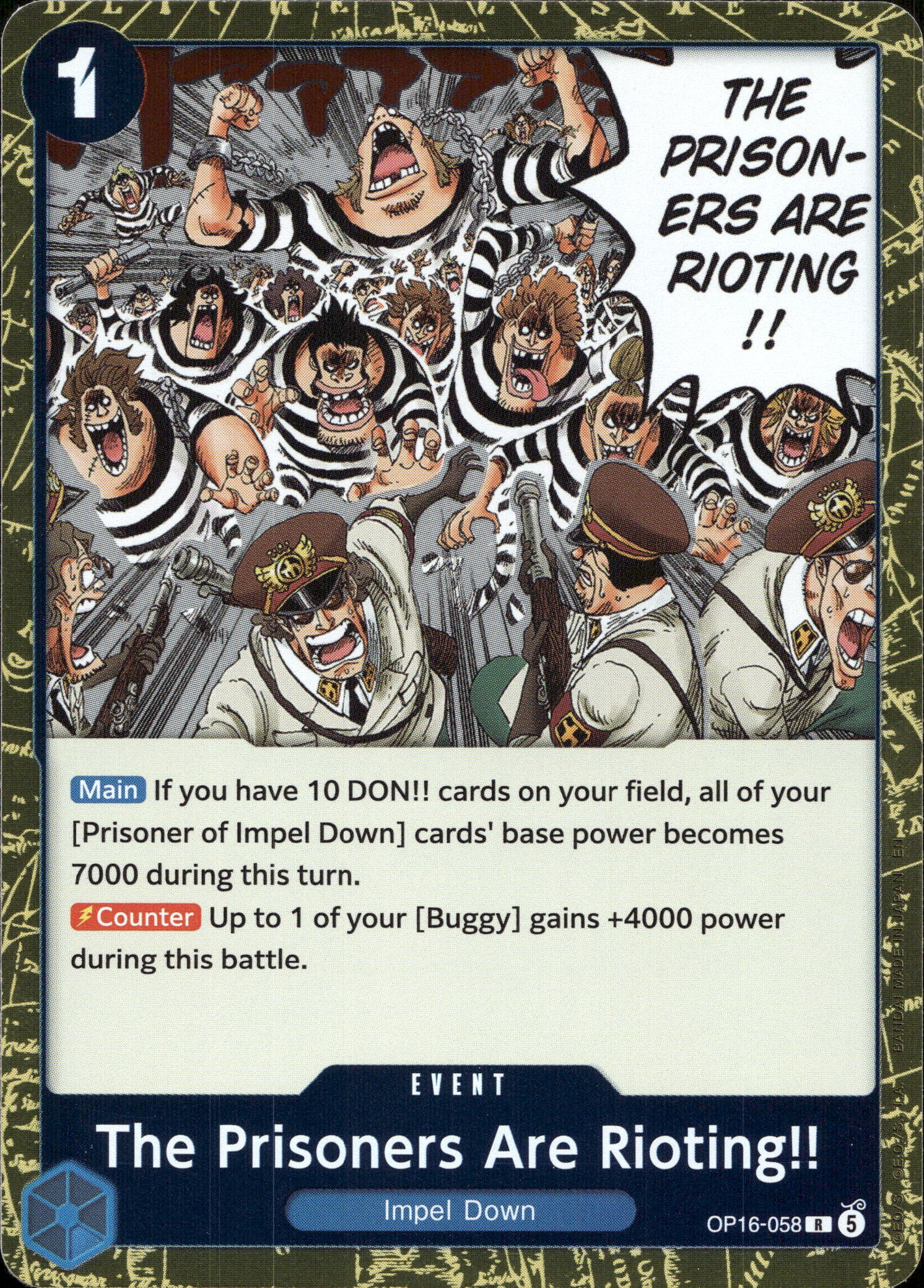 The Prisoners Are Rioting!! graded slab