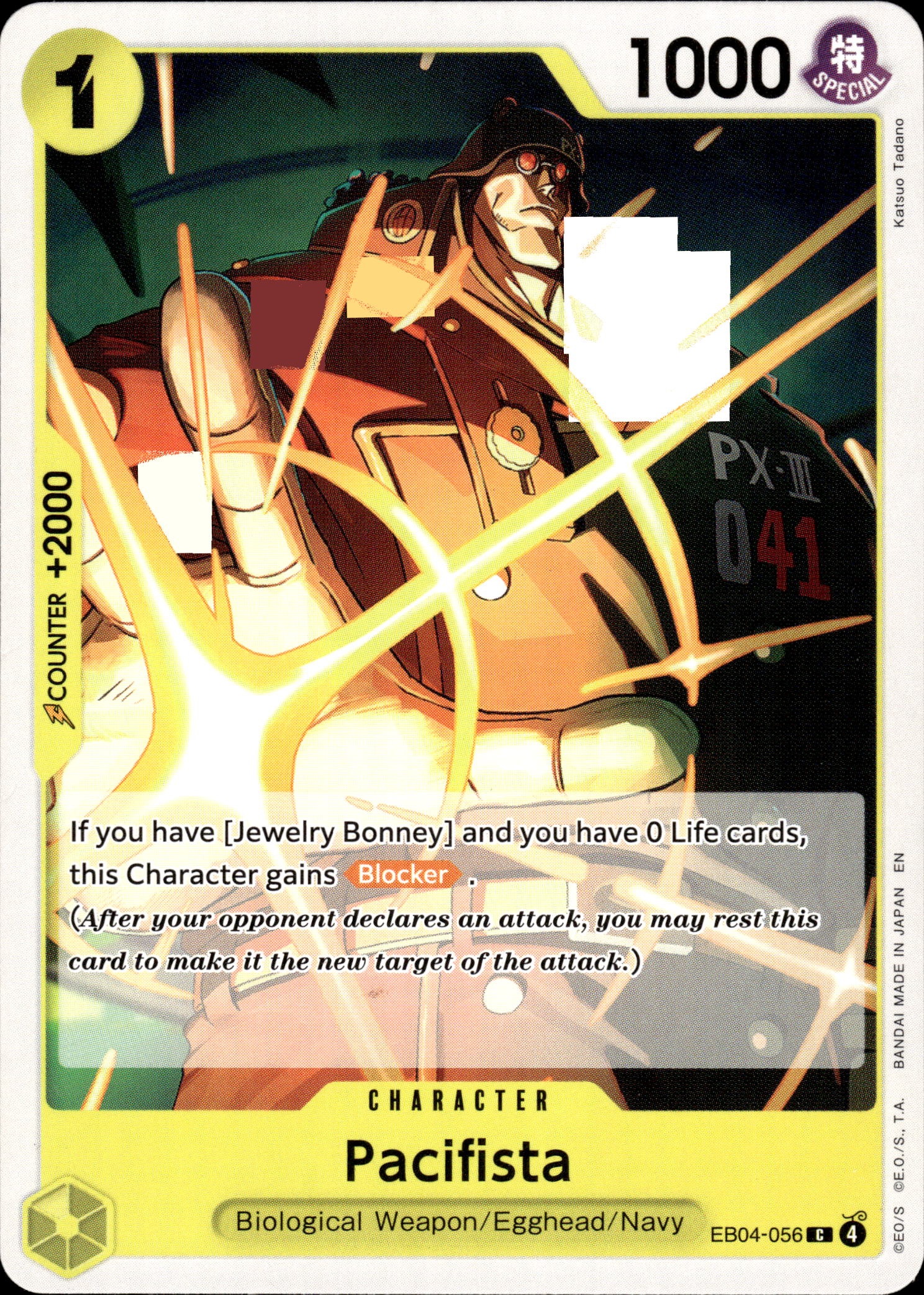 2026 One Piece Eb04 En Pacifista graded slab