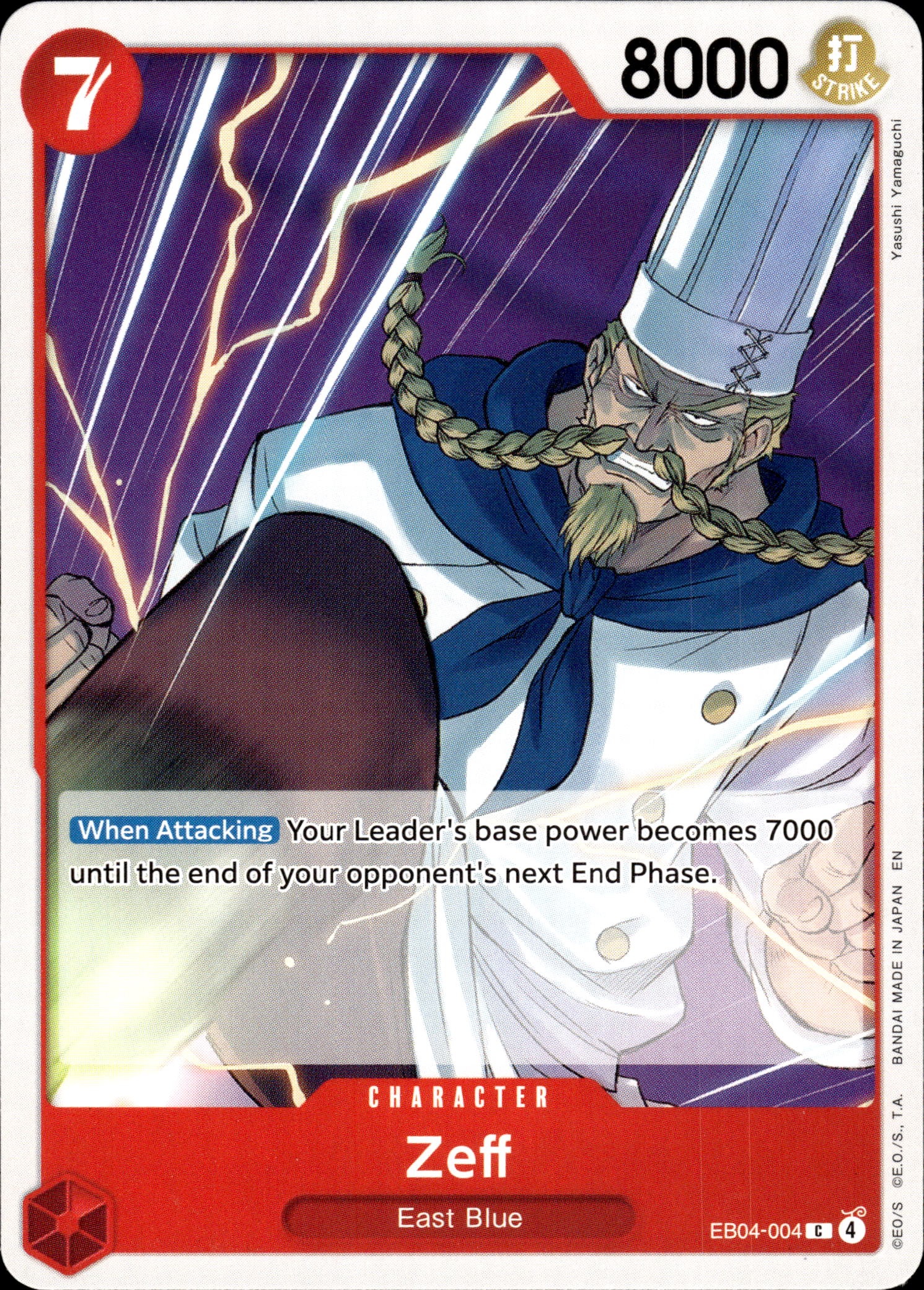 2026 One Piece Eb04 En Zeff graded slab