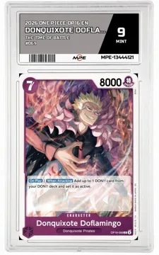2026 ONE PIECE OP16 EN The Time of Battle #069 DONQUIXOTE DOFLAMINGO MPE 9 MINT — graded card up for auction