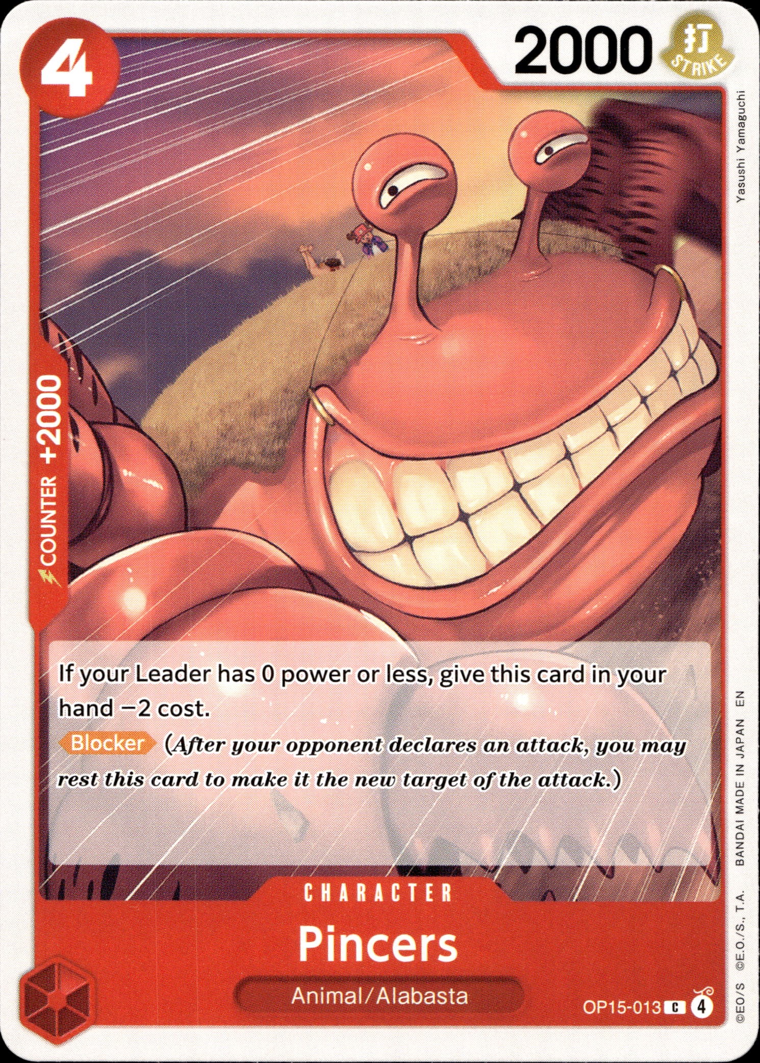 2026 One Piece Op15 En Pincers graded slab