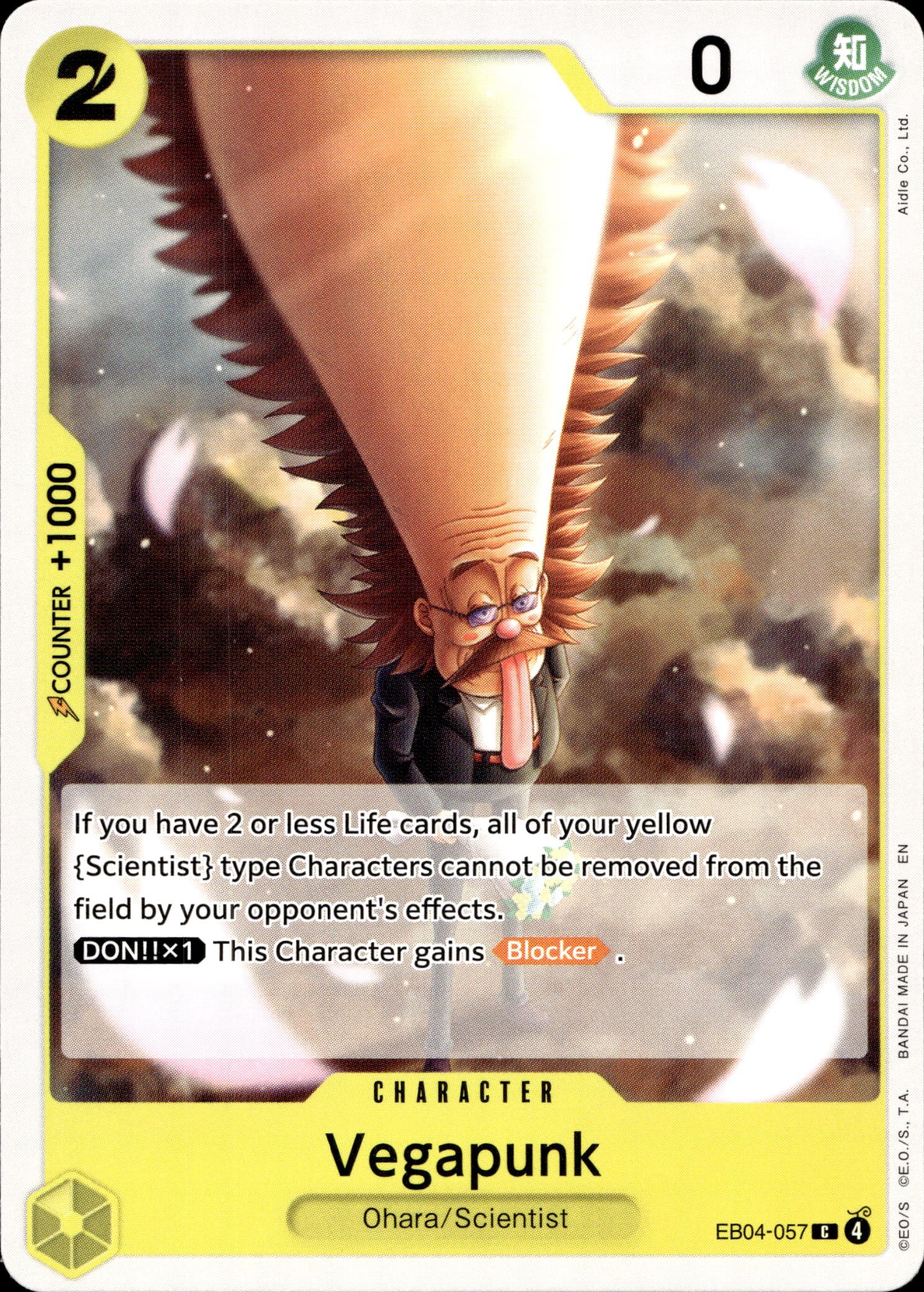 2026 One Piece Eb04 En Vegapunk graded slab