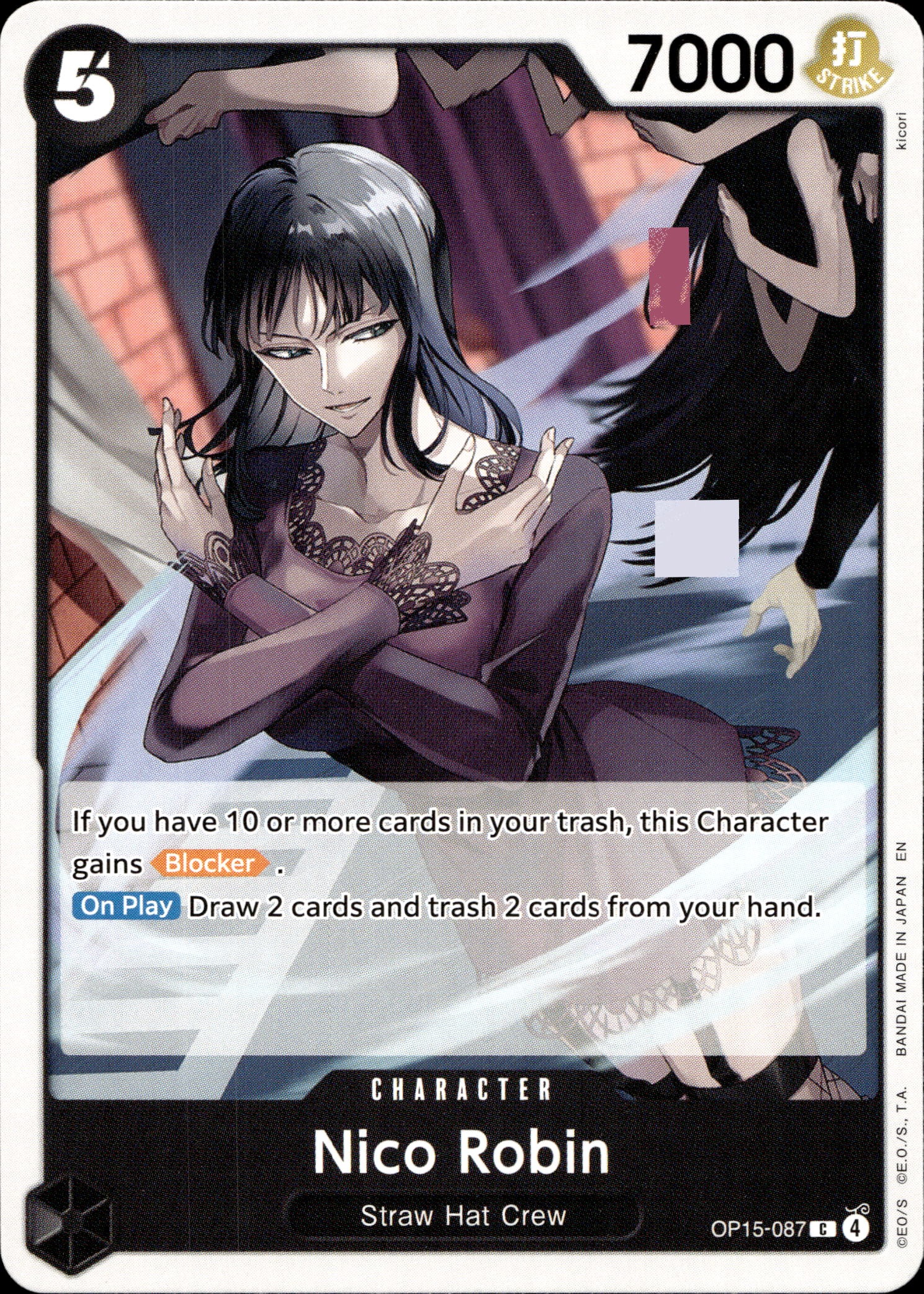 2026 One Piece Op15 En Nico Robin graded slab